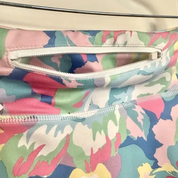 Boston Proper Skirt Skort Womens Sz 6 Pink Floral Lined Mini Retro Tennis Resort - Picture 7 of 16